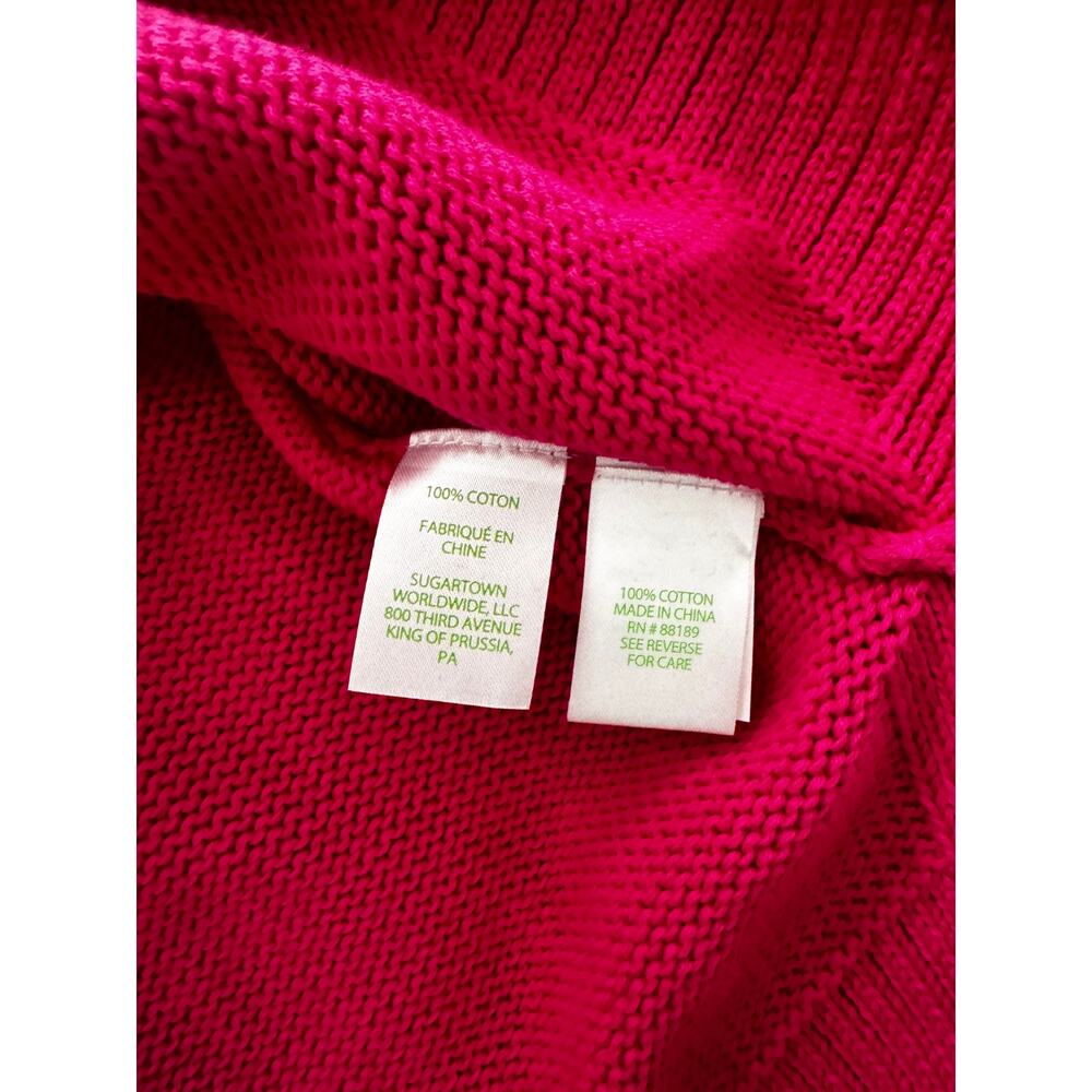 Lilly Pulitzer Crewneck Sweater Magenta Hot Pink Size S NWT Knit Pullover - Picture 7 of 11